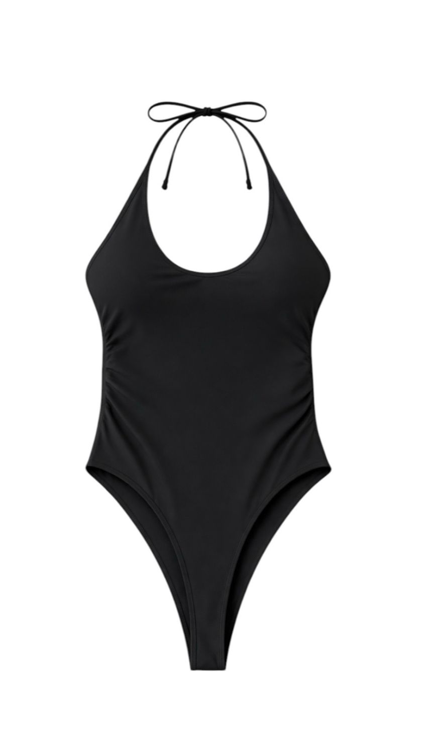 midnight halter one piece