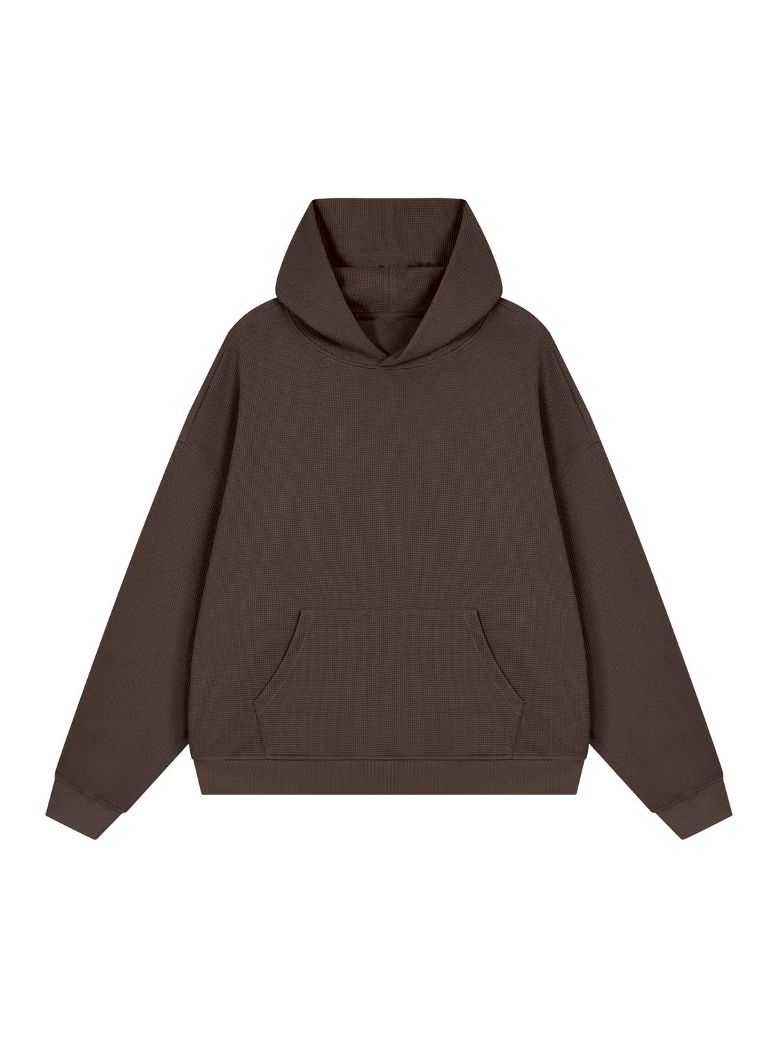 boxy waffle hoodie