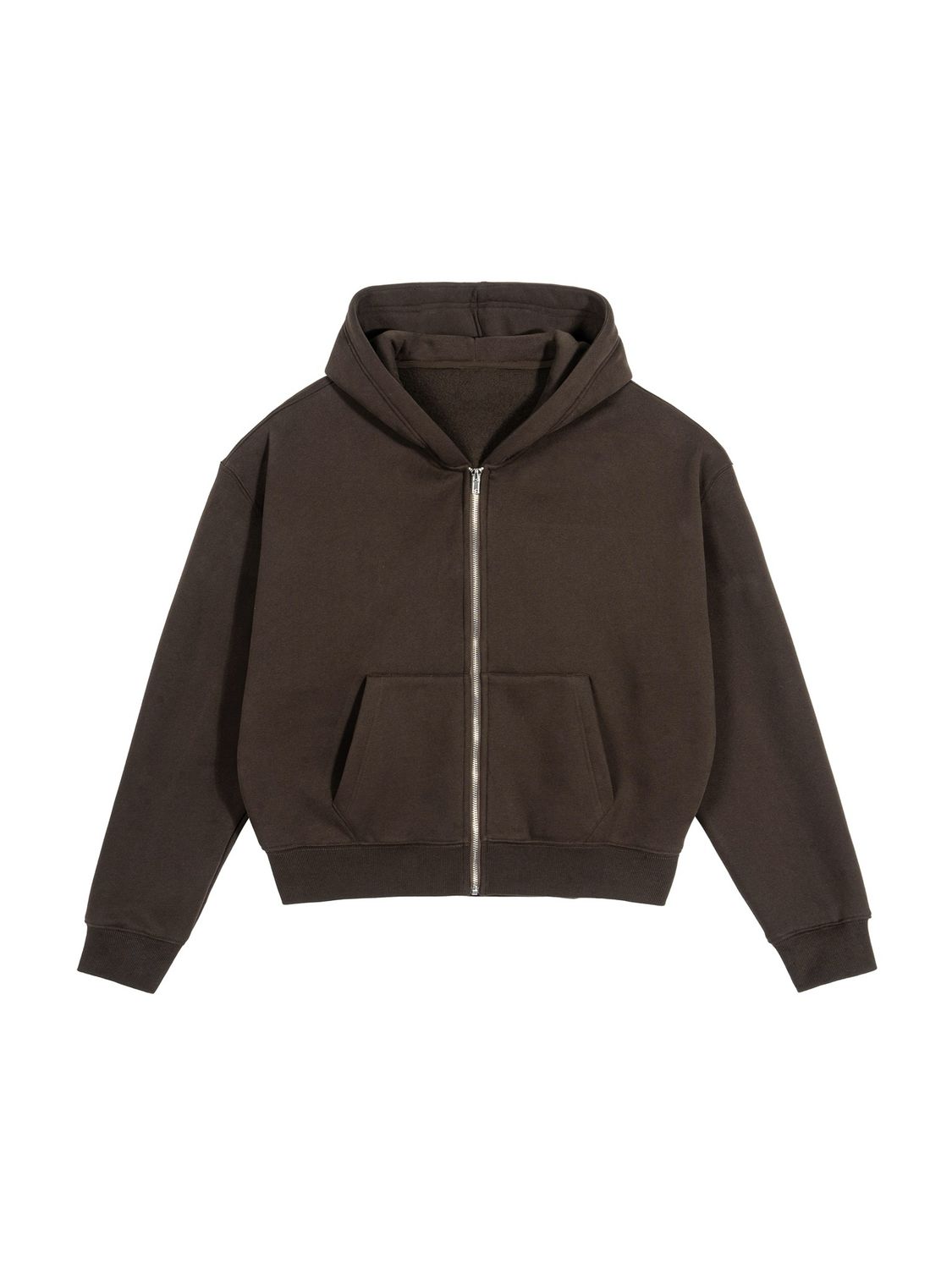 fleece boxy zip up