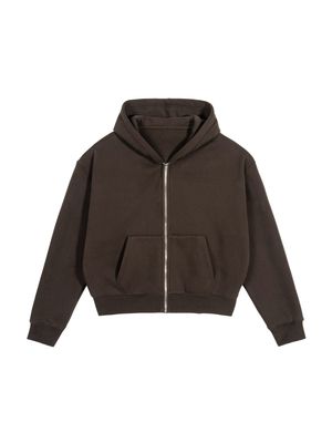 fleece boxy zip up
