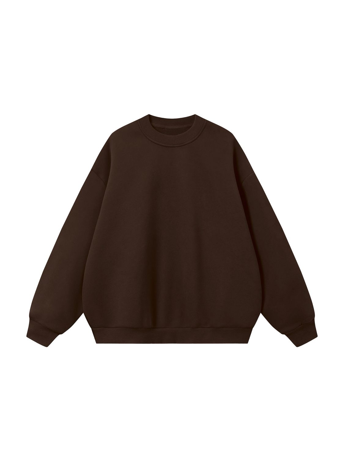 oversized fleece sweatshirt