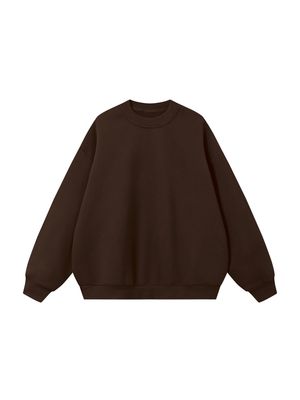 oversized fleece sweatshirt