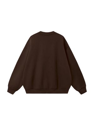 oversized fleece sweatshirt