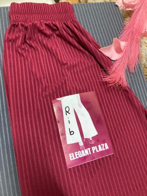 Elegant Rib Shiny Casual Plaza