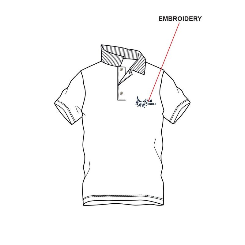 ARCA | Polo manica corta piquet unisex | Colore bianco