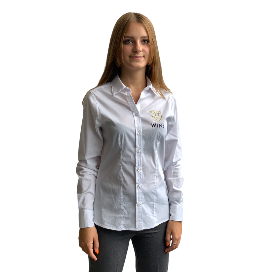 WINS | Camicia ragazza stretch | Colore bianca