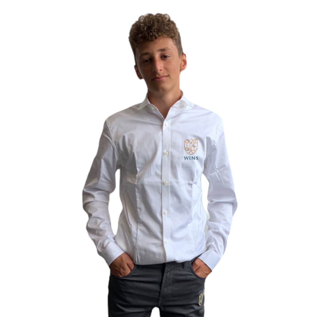 WINS | Camicia stretch ragazzo | Colore bianco
