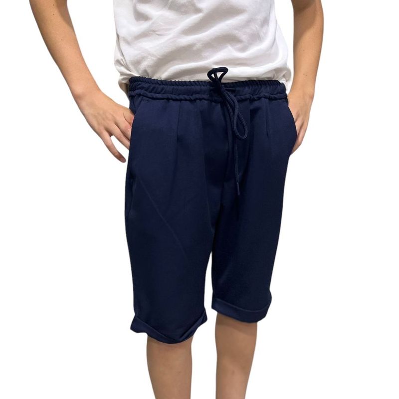 PHOENIX | Bermuda elegante unisex| Colore blu scuro