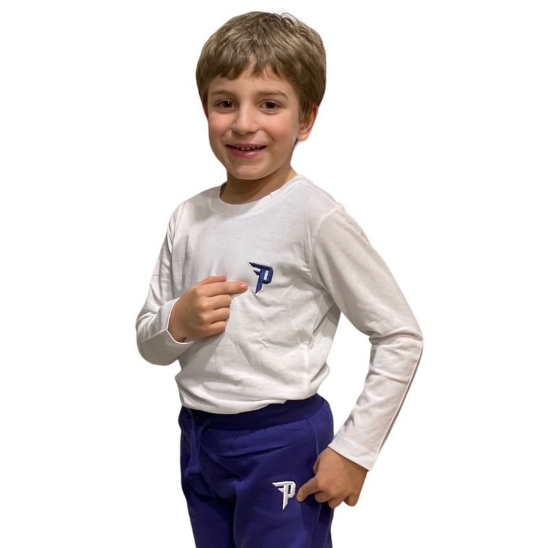 PHOENIX | T-shirt manica lunga cotone| Colore bianco