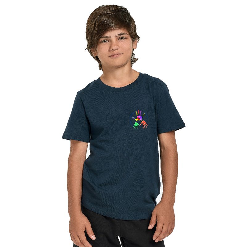 CAFASSO | T-shirt cotone manica corta unisex | Colore blu navy