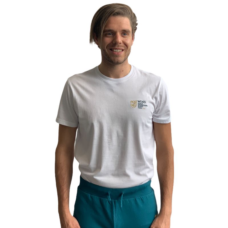 WINS | T-shirt bambino/ragazzo cotone jersey| Colore bianco
