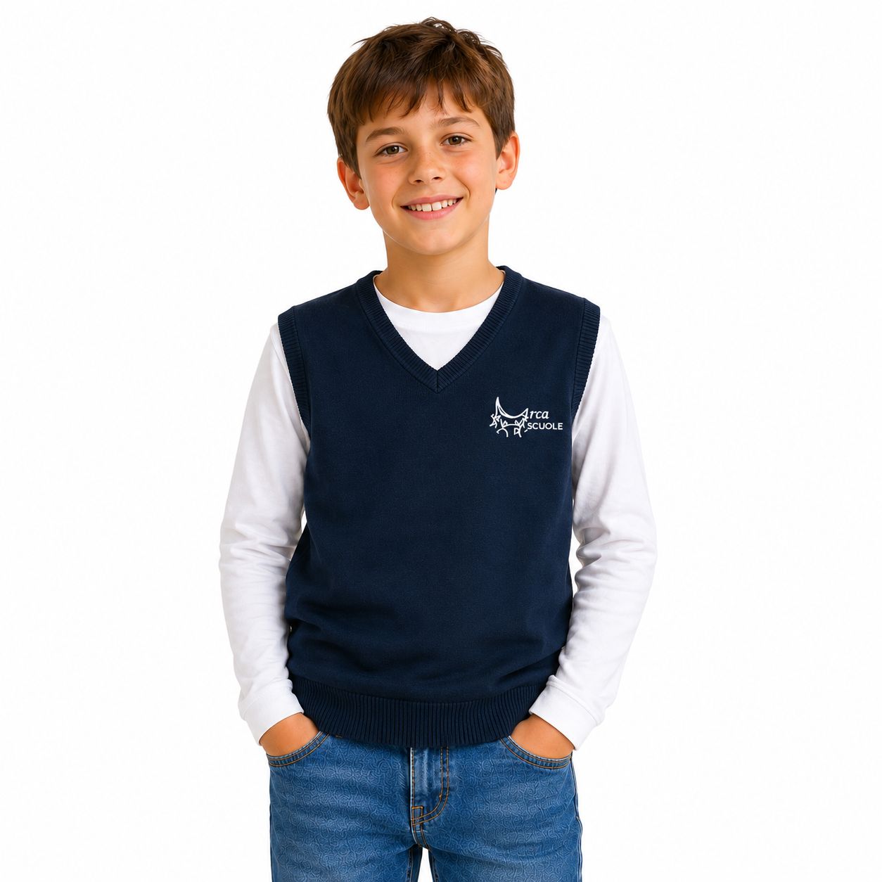 ARCA | Gilet felpa unisex | Colore blu navy