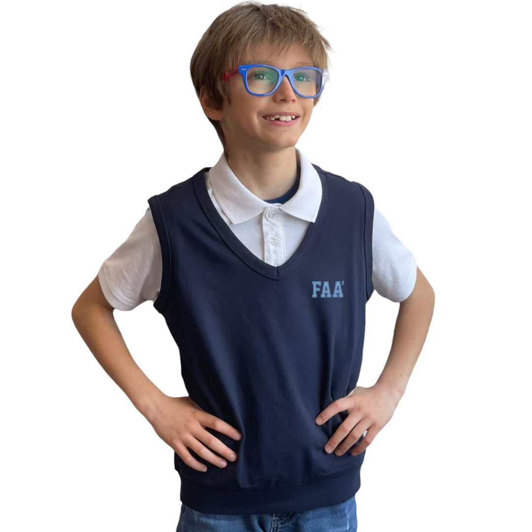 MELBY | Gilet unisex in felpa garzata FAA' | Colore blu