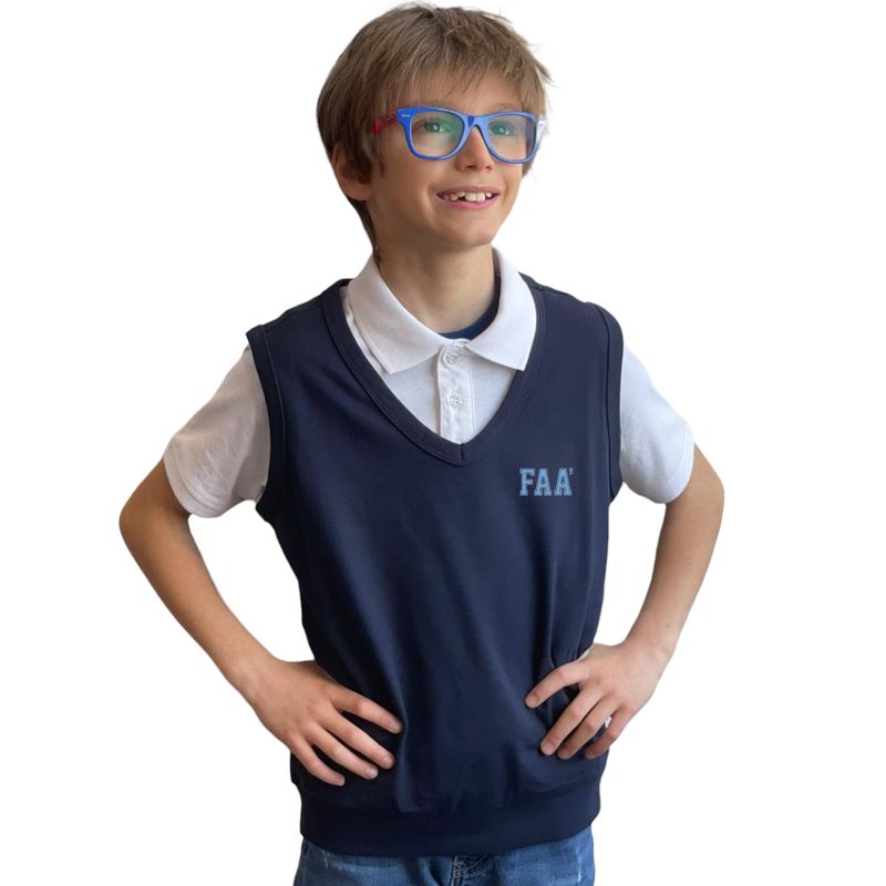 MELBY | Gilet unisex in felpa garzata FAA' | Colore blu