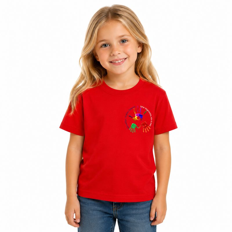 CAFASSO | T-shirt cotone manica corta unisex | Colore rosso