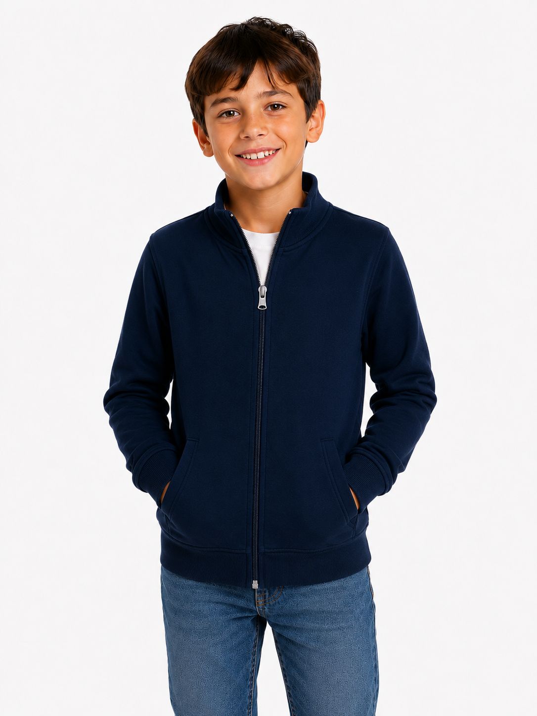 MELBY by Campagnolo | Felpa zip unisex | Colore blu