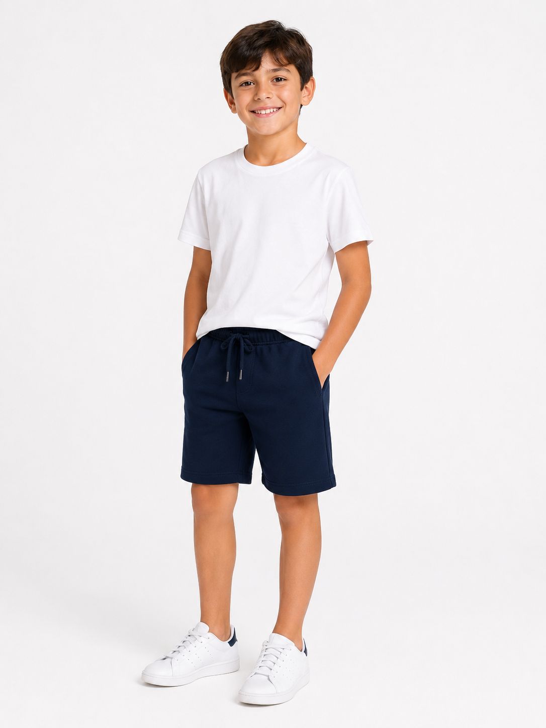 F.LLI CAMPAGNOLO | Bermuda garzato unisex | Colore blu navy