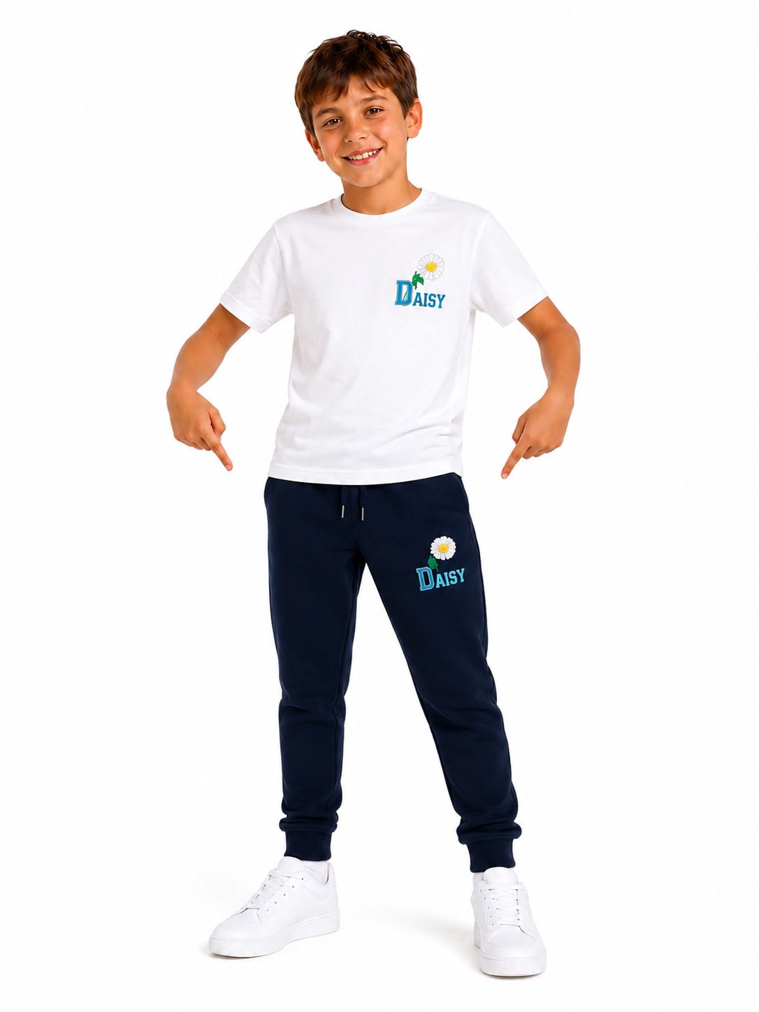 DAISY | Pantalone felpa garzata  | Colore blu navy