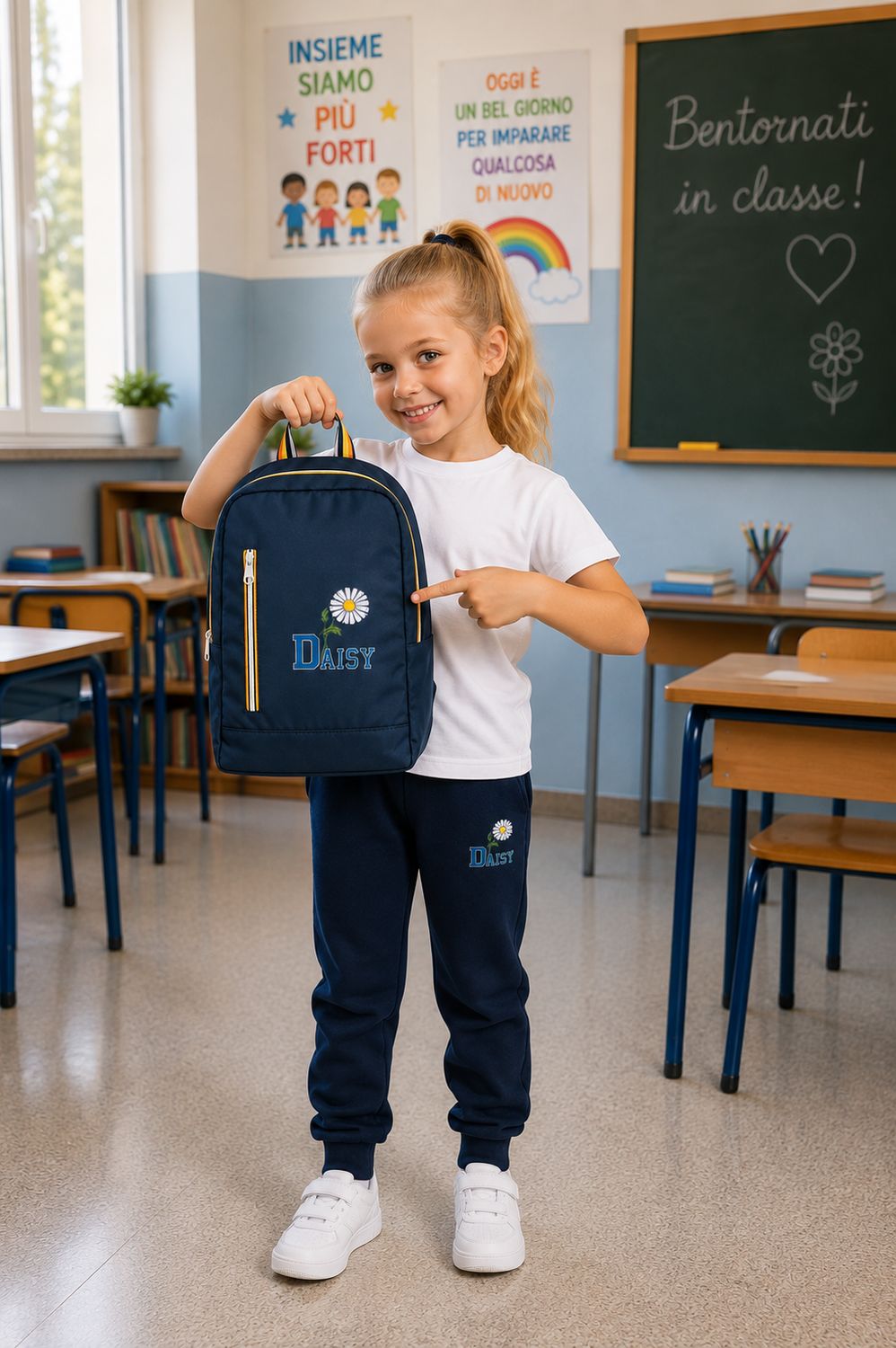 DAISY | Zaino scuola | Colore blu