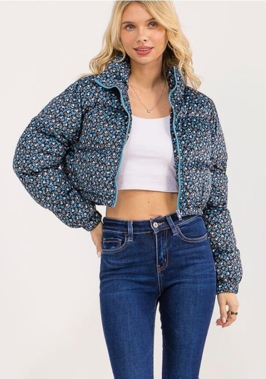 Floral Puffer Jacket