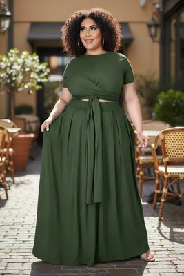 Plus Size 2 Piece Summer Set
