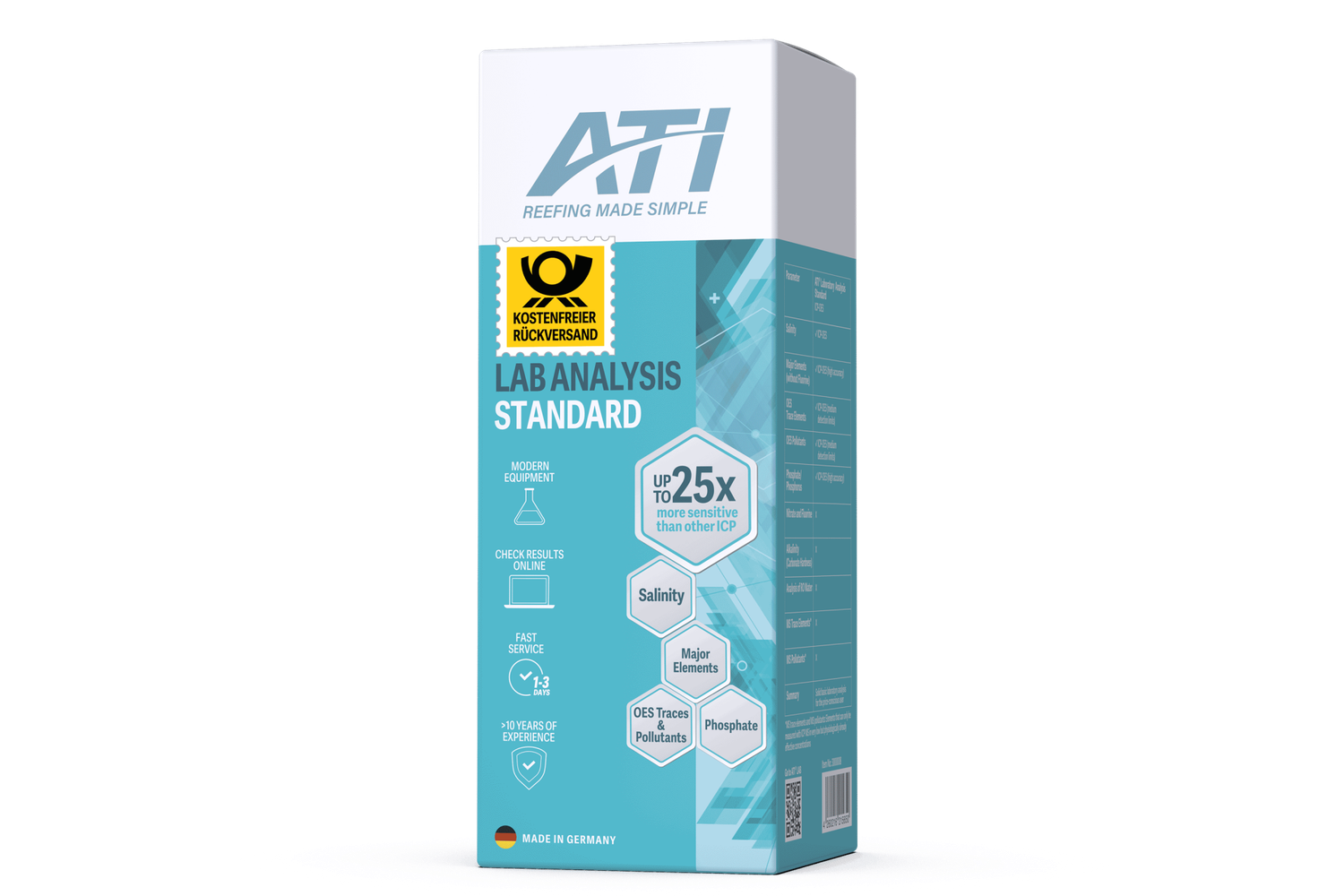 ATI ICP Laboranalyse Standard inkl. Rückversand DE