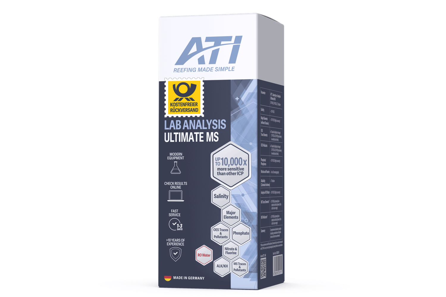 ATI ICP Laboranalyse Ultimate MS inkl. Rückversand DE