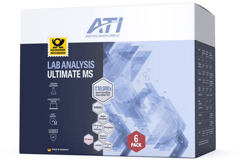 ATI ICP Laboranalyse Ultimate MS 6 pack inkl. Rückversand DE