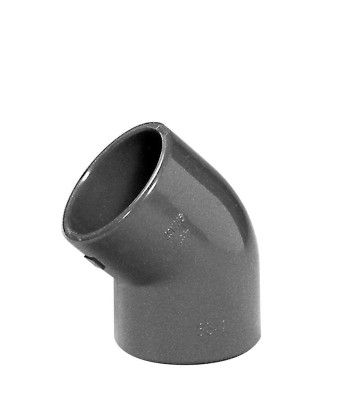 PVC Winkel grau 45 grad 40mm