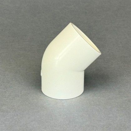 PVC Winkel weiß 45 grad 40mm