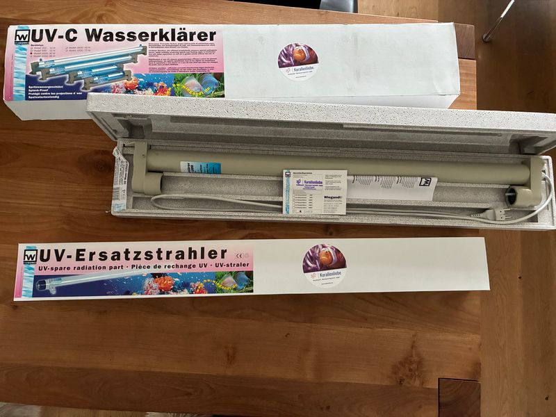 hw UV-Wasserklärer Modell 1000 GEBRAUCHT - aber mit nagelneuem Ersatzstrahler in OVP