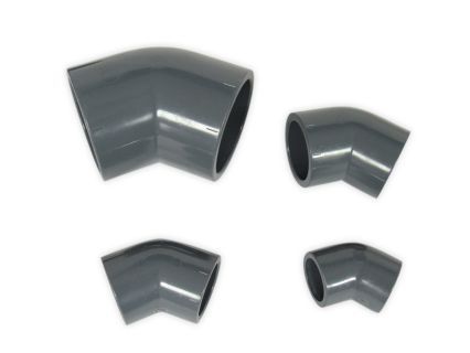 PVC Winkel grau 45 grad 25mm