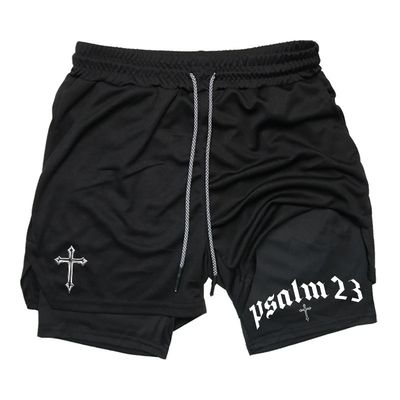 Psalm 23 gym shorts