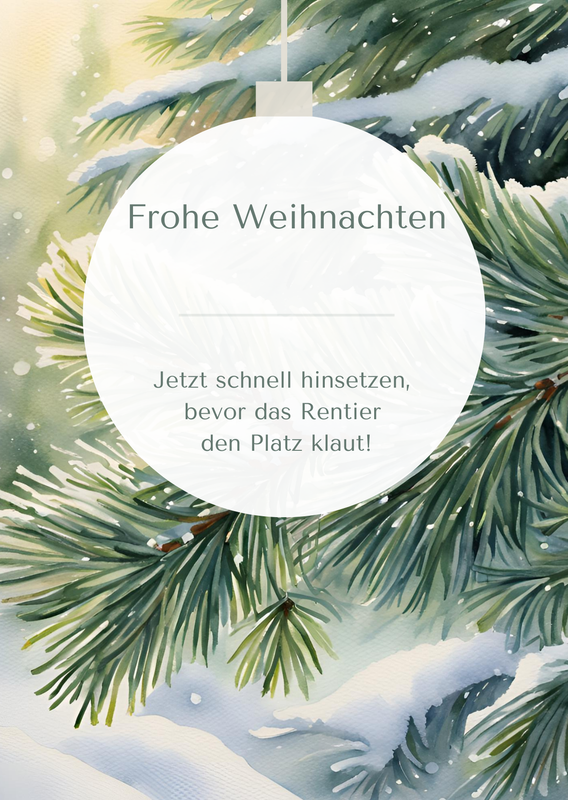 12er Set - Platzkarte "Winterwunderland"