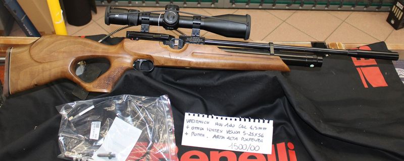 WEIRAUCH HW100 CAL 4.5 mm con accessori a 1500,00€