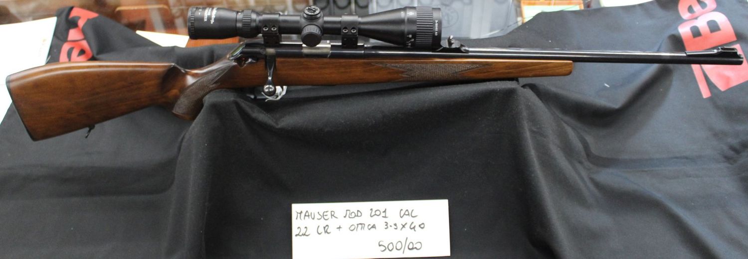 MAUSER MOD.201 CAL. 22l.r. a 500,00€
