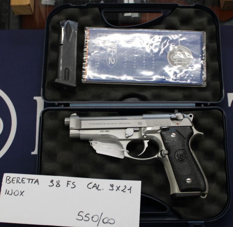P.BERETTA 98 FS INOX CAL. 9X21 a  550,00€