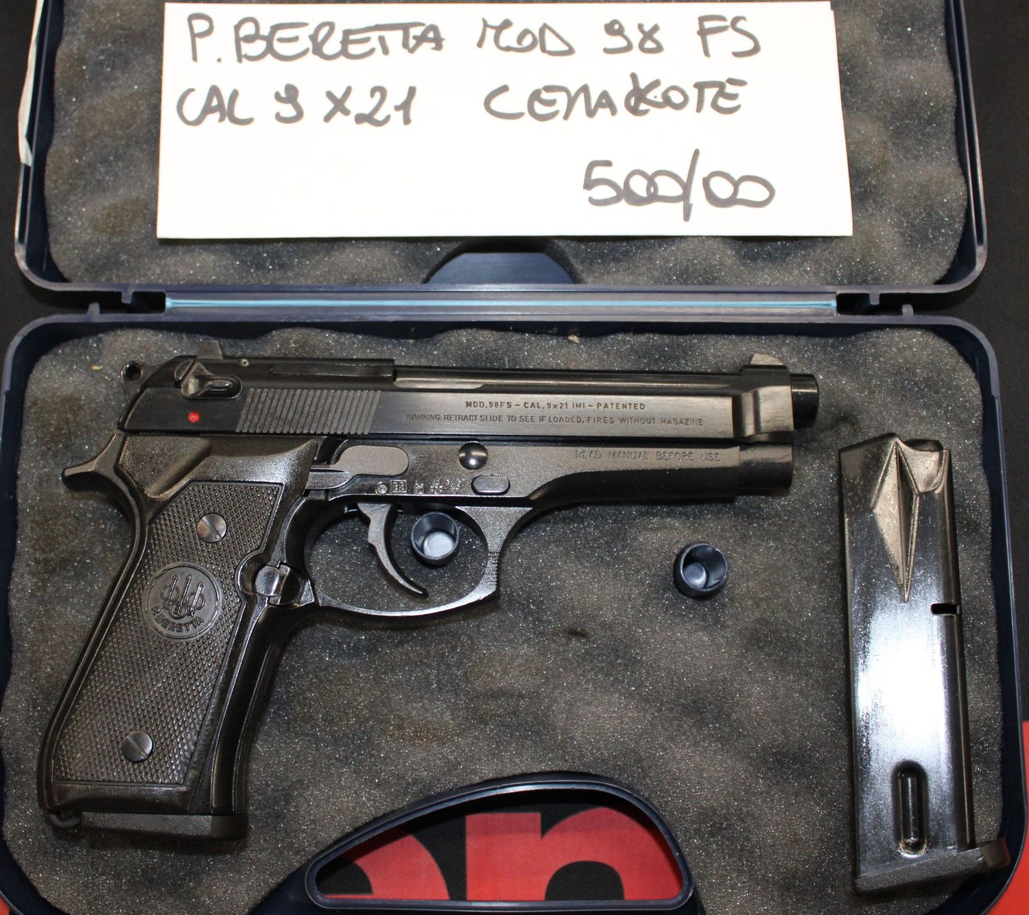 P.BERETTA MOD. 98 FS CAL. 9X21 a 500,00€