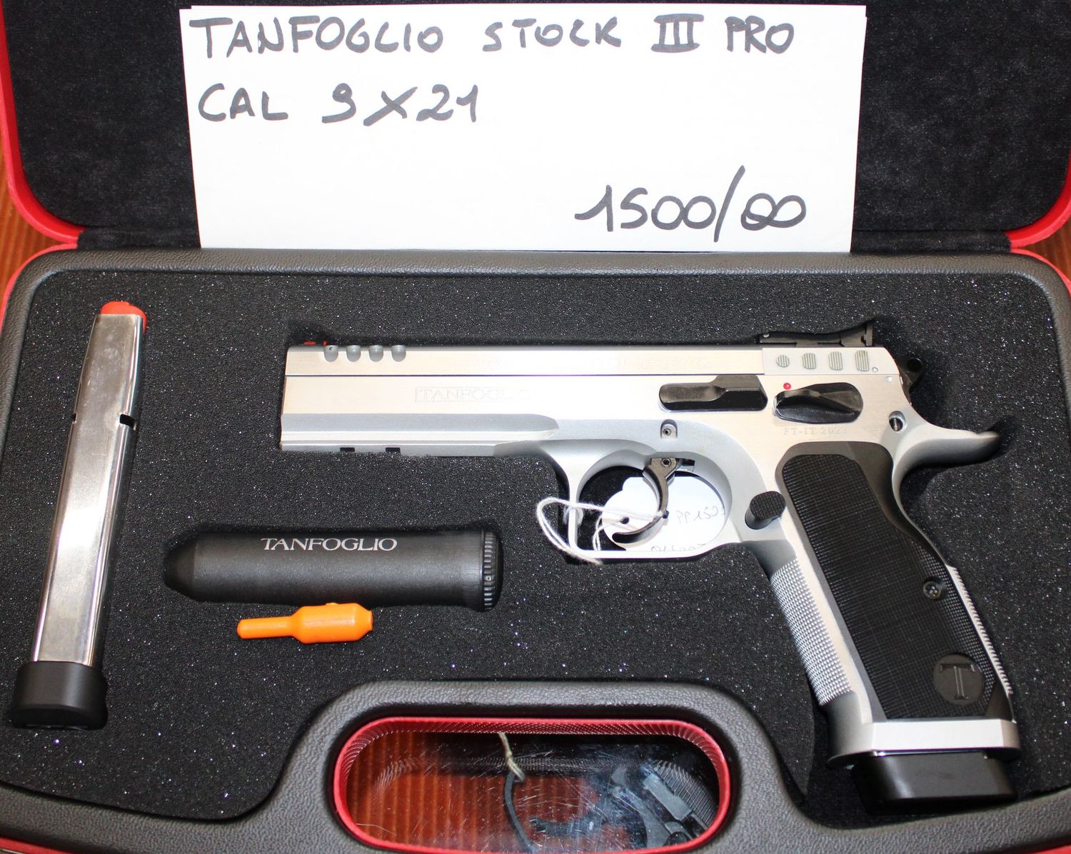 TANFOGLIO STOCK III PRO CALIBRO 9X21 a 1500,00€