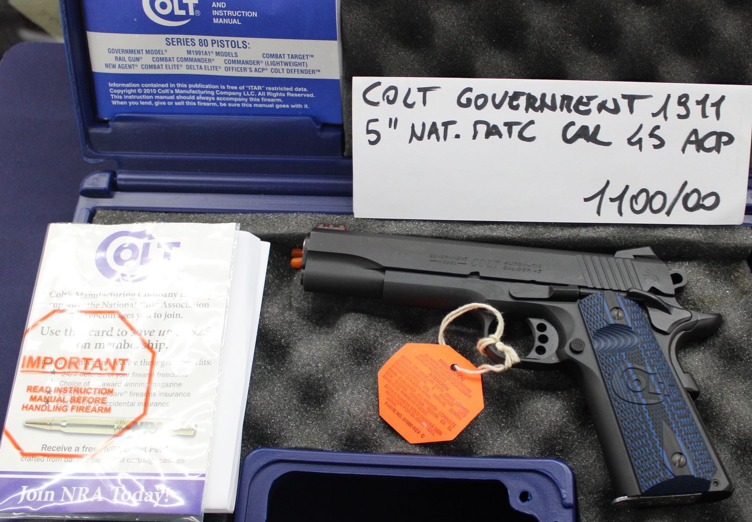 COLT GOVERNMENT 1911 CAL 45 ACP a 1100,00€