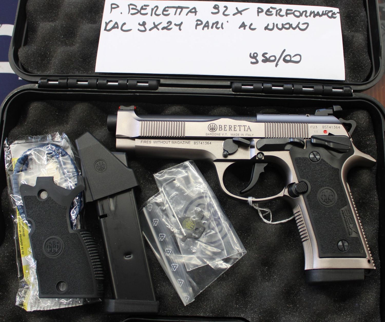 P.BERETTA MOD. 92X CAL 9X21 a 950,00€