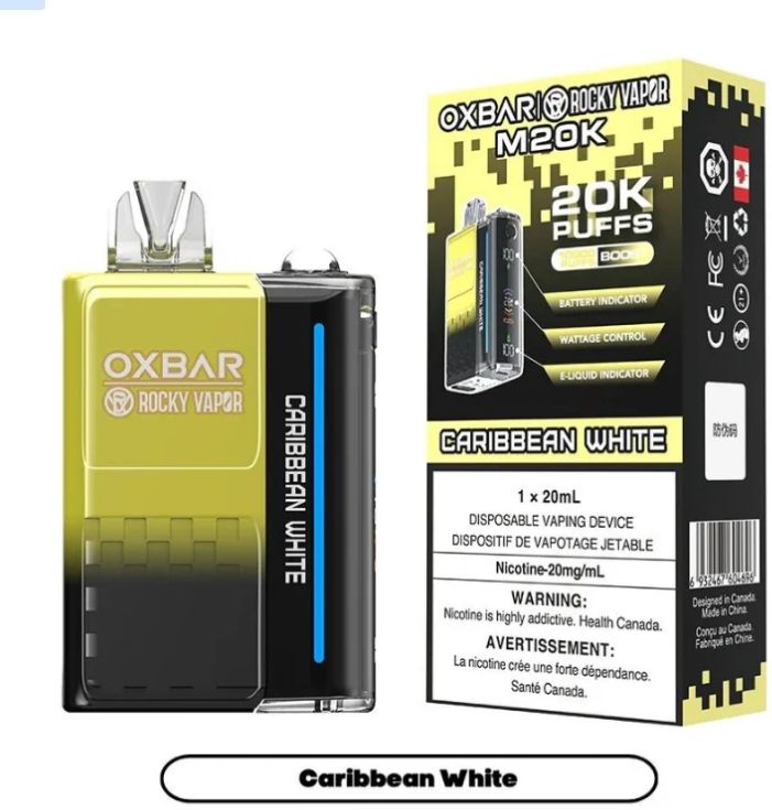 OXBAR M20K CARIBBEAN WHITE DISPOSABLE VAPE