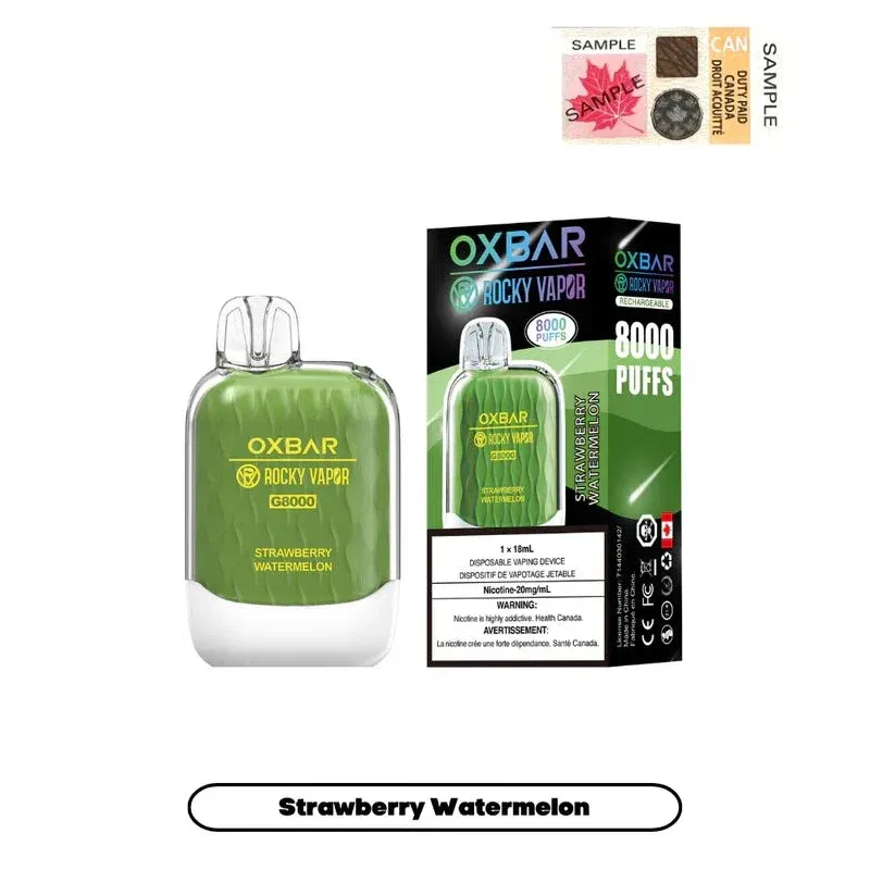 OXBAR G8000 STRAWBERRY WATERMELON DISPOSABLE VAPE (8000 PUFFs)