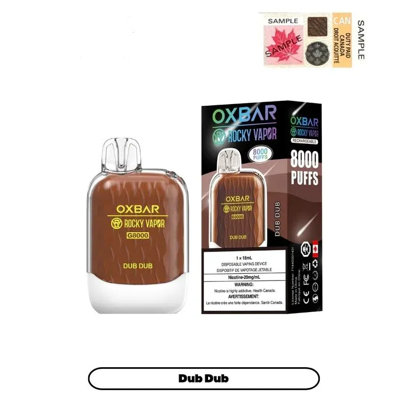 OXBAR G8000 DUB DUB DISPOSABLE VAPE (8000 PUFFs)