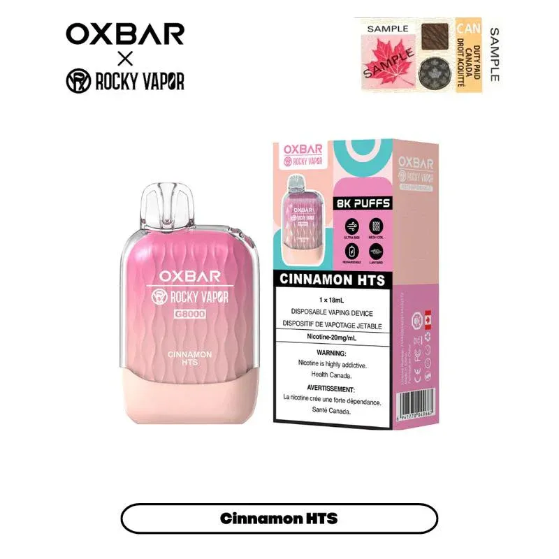 OXBAR G8000 CINNAMON HTS DISPOSABLE VAPE (8000 PUFFs)