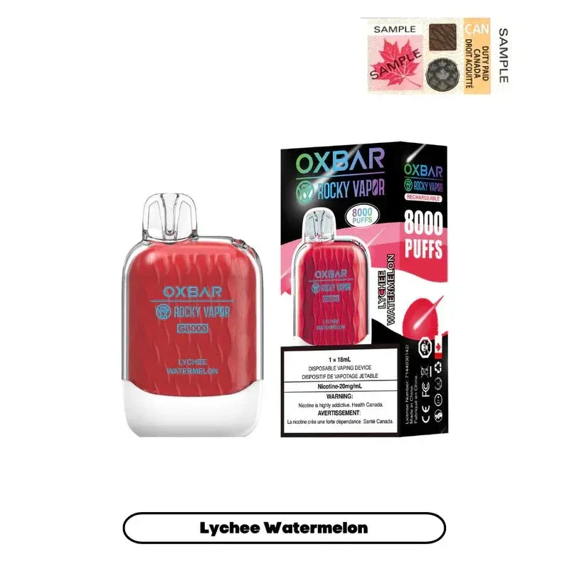 OXBAR G8000 LYCHEE WATERMELON DISPOSABLE VAPE (8000 PUFFs)