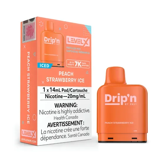 DRIP N LEVEL X PEACH STRAWBERRY ICE