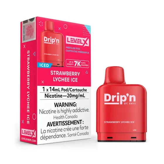 DRIP N LEVEL X STRAWBERRY LYNCHEE ICE