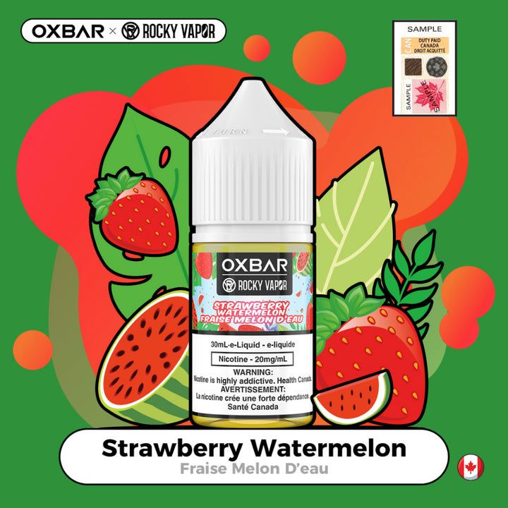 Rocky Vapor Oxbar E-Liquids - Strawberry Watermelon