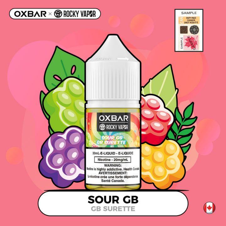 Rocky Vapor Oxbar E-Liquids - Sour G B